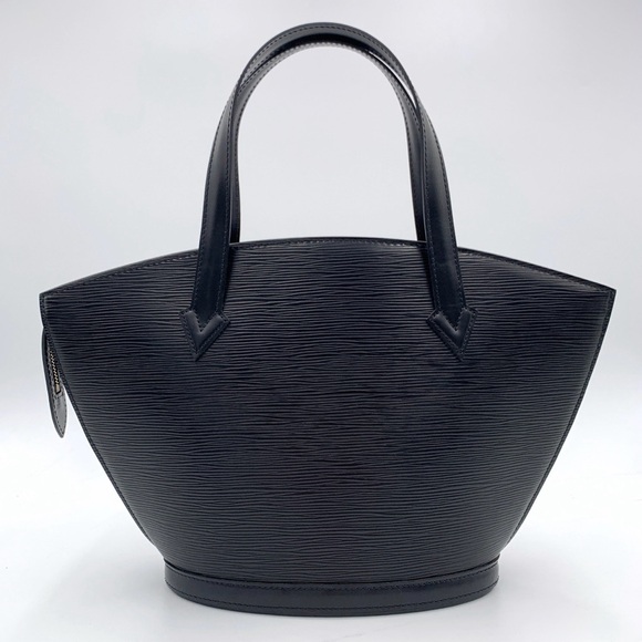 100% Authentic LOUIS VUITTON Epi Saint Jacques PM Black - Picture 4 of 10